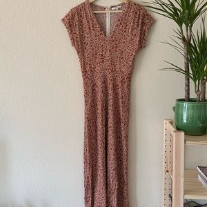 Madewell Woodblock Floral Maxi Dress